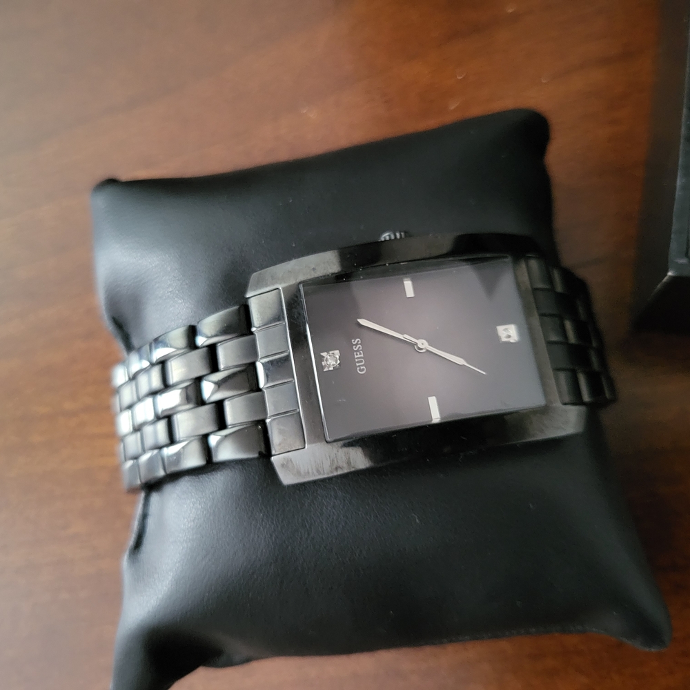 Guess Black Metal Watch